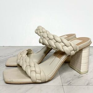 Dolce Vita Paily Braided Strap Faux Leather Heeled Sandal 5 1/2